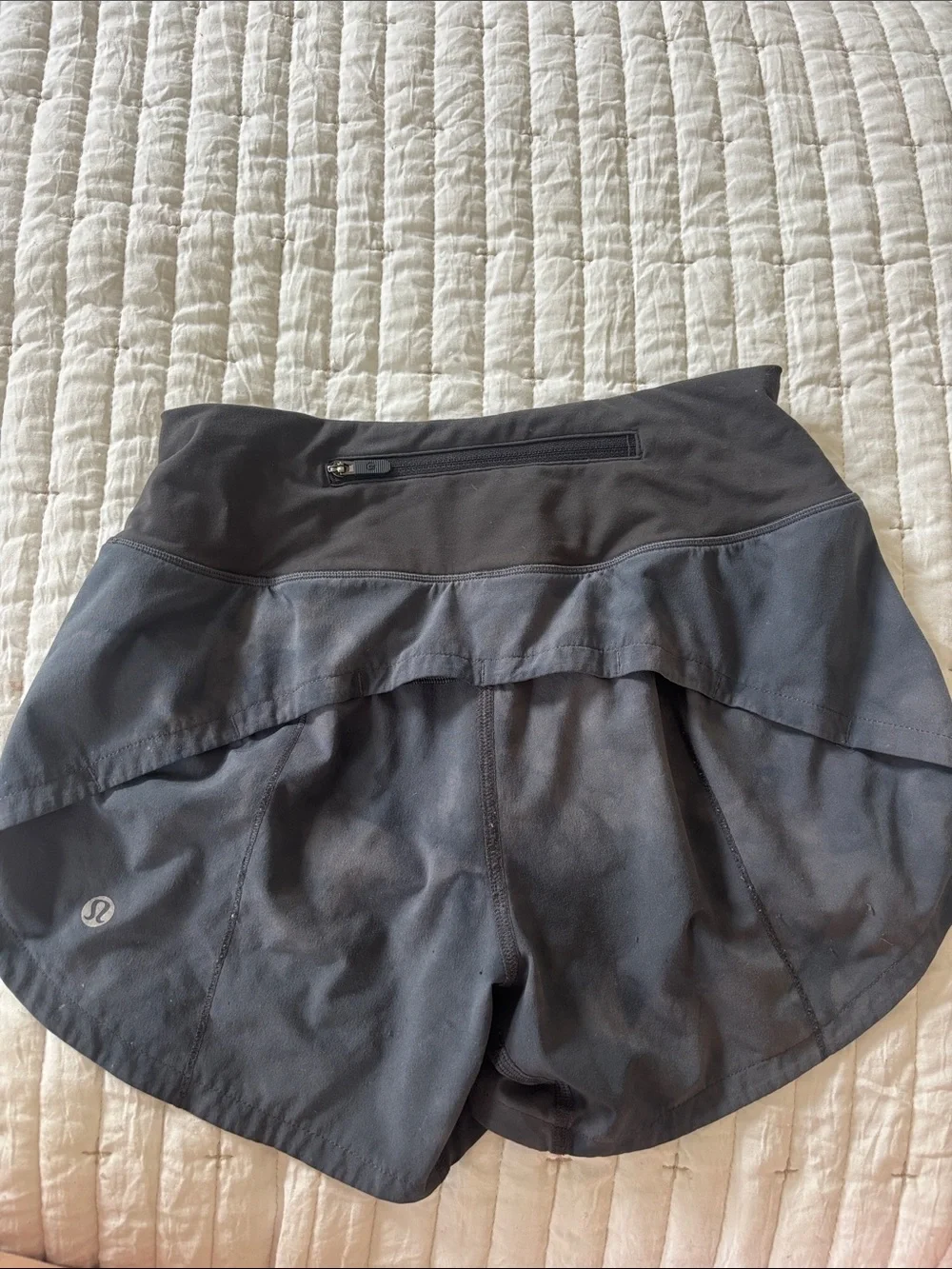 Grey Lululemon Speed Up Shorts